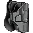 CYTAC OWB Holster for Glock 42 - Index Finger Released | Adjustable Cant | Autolock | Outside Waist Band Carry | Silicone Pad Paddle | Matte Finish -Right Handed