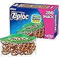 Ziploc Snack Bags, Easy Open and Close, Plastic Food Storage Bags, 280 Bags Total (Packaging May Vary)