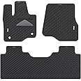 Mibao Floor Mats for 2015-2024 Ford F-150 SuperCrew (Includes 22-24 Lightning Models), All-Weather TPE Car Mats, Anti-Slip Waterproof Automotive Floor Mats, Full Set 3-Piece, Black