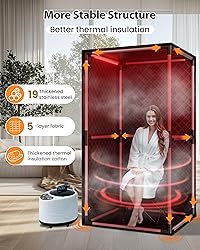 Infrared Sauna, Portable Steam Sauna Box with XL