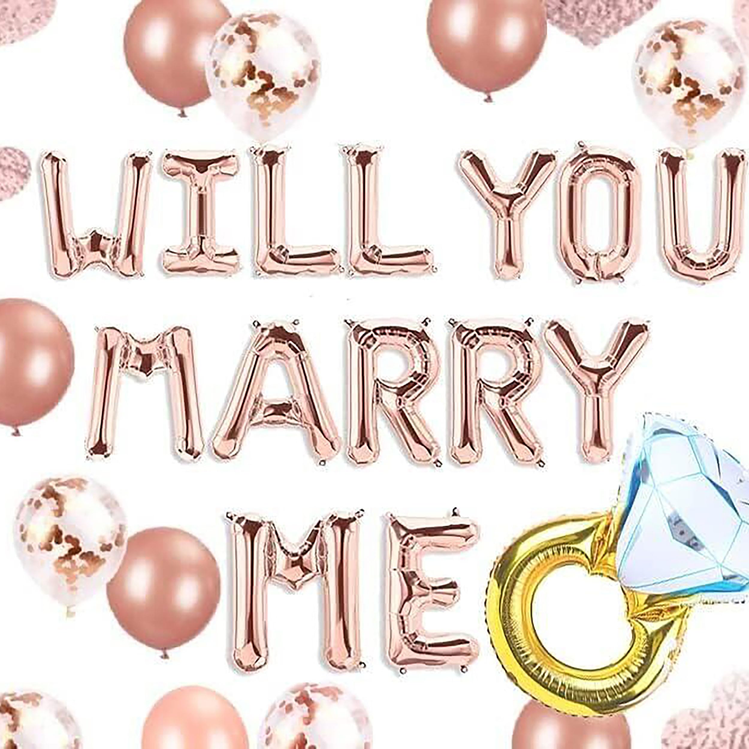 JeVenis Will You Marry Me Balloons Marry Me Balloons Marriage Proposal Ideas Wedding Proposal Decorations Decor