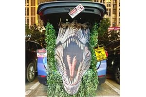 MOIMTECH Trunk or Treat Car Decorations Kit Dinosaur Birthday and Party Decor Backdrop with 3 Pcs Dino Themed Stickers and 1 Pc Jungle Camouflage Cloth