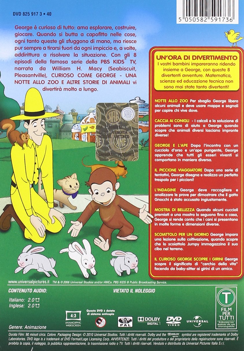 Amazon Com Curioso Come George 01 Animazione Animazione Frank Marino Movies Tv