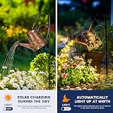 GIGALUMI Solar Watering Can Lights Outdoor Garden Indoor Patio Path view 4
