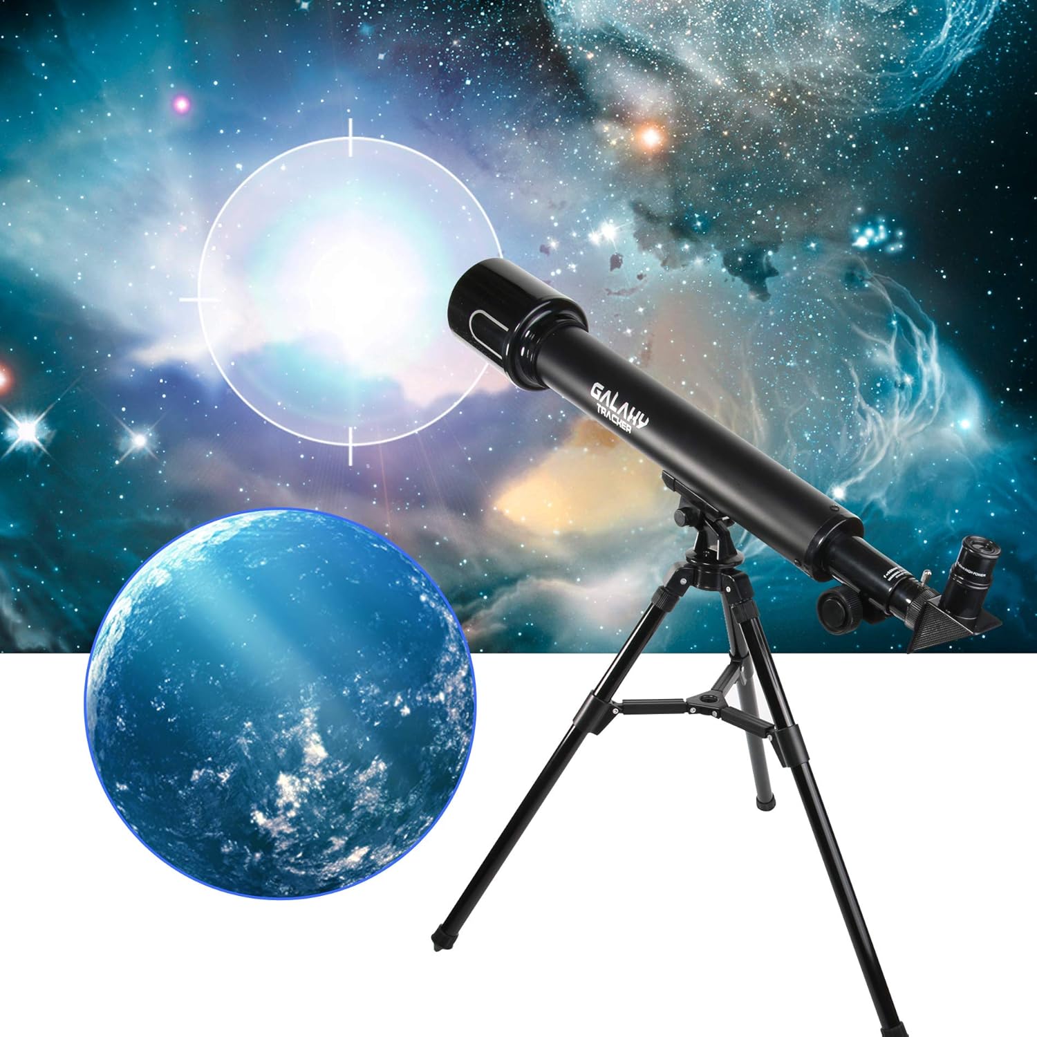 Galaxy Tracker 30/60 Power 50Mm Astronomical Terrestrial Telescope