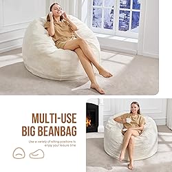 Hobestluk 3ft Bean Bag Chairs for Adults Large