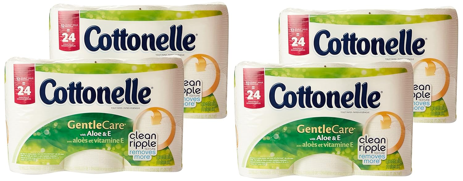 Cottonelle Gentle Care Toilet Paper with Aloe and E, Double