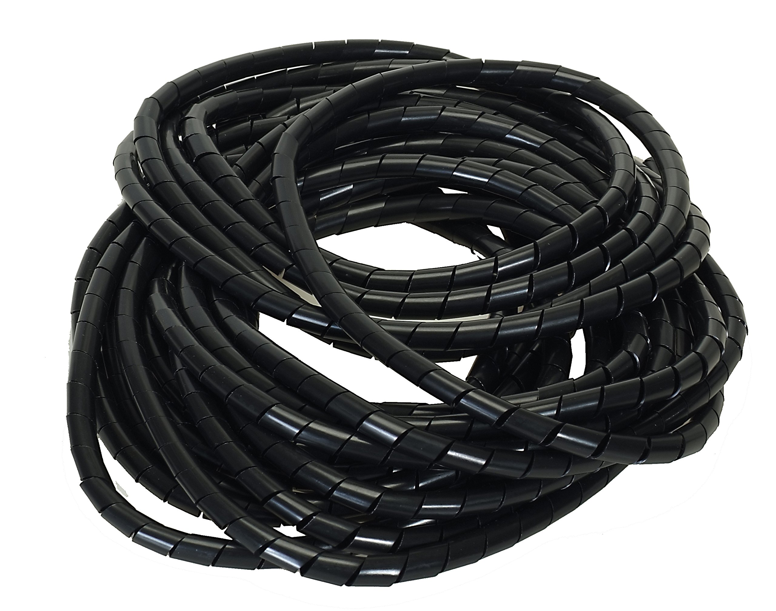 Flexible Snake Cable Spiral Hose Cable Tidy/Cable Ties – Bundle of ø6.0 60 mm LÄNGE10 M Black