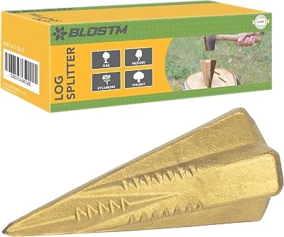 BLOSTM Manual Log Splitter Wedge 1.8 kg Heavy Duty Forged Steel