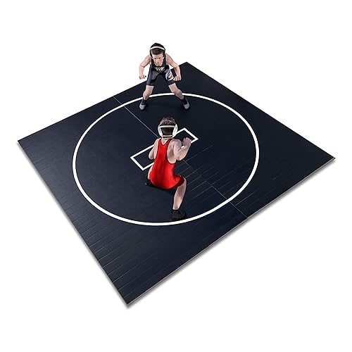 Gold Medal Sports 10' x 10' x Wrestling Mat, Jiu Jitsu, BJJ,  Wrestling Mats, Martial Arts, Thick with Automatic Connector, Wrestling for  Home,