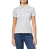 Lacoste Women's Short Sleeve Slim Fit Stretch Pique Polo Shirt
