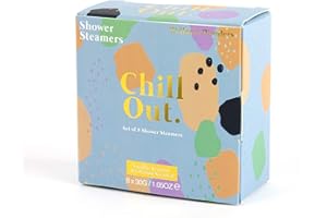 Gift Republic Chill Out Shower Steamers - Vanilla and Jasmine Scented Wellness Wonders - Pack of 8 Shower Bombs - Pampering G