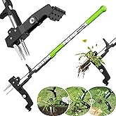 WORKPRO Stand Up Weed Puller Tool, Garden Dandelion Weeder Puller | Ergonomic 39" Long Handle; 4 Claws Steel Head &amp; Foldable Foot Pedal, Heavy Duty Root Remover Tool