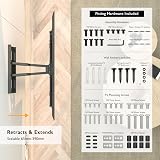 BONTEC TV Wall Bracket 32-85 Inch Full Motion Dual Arm 60kg VESA 600x400 view 6