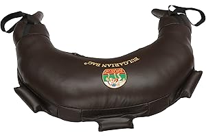 Bulgarian Bag - Genuine Leather (84 lb.) (Fitness, Crossfit, Wrestling, Judo, Grappling, Functional Training, MMA, Sandbag) …