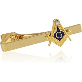 Compass and Square Gold Toned Masonic/Freemasonry Tie Clip