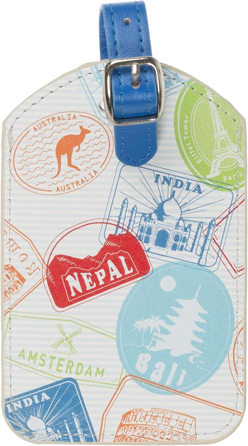 Trendz Travel Luggage Tag/Wallet Stamps - Multicoloured, Tampons Voyage (Multicolour) - TZSTALT, 12 cm - Image 5