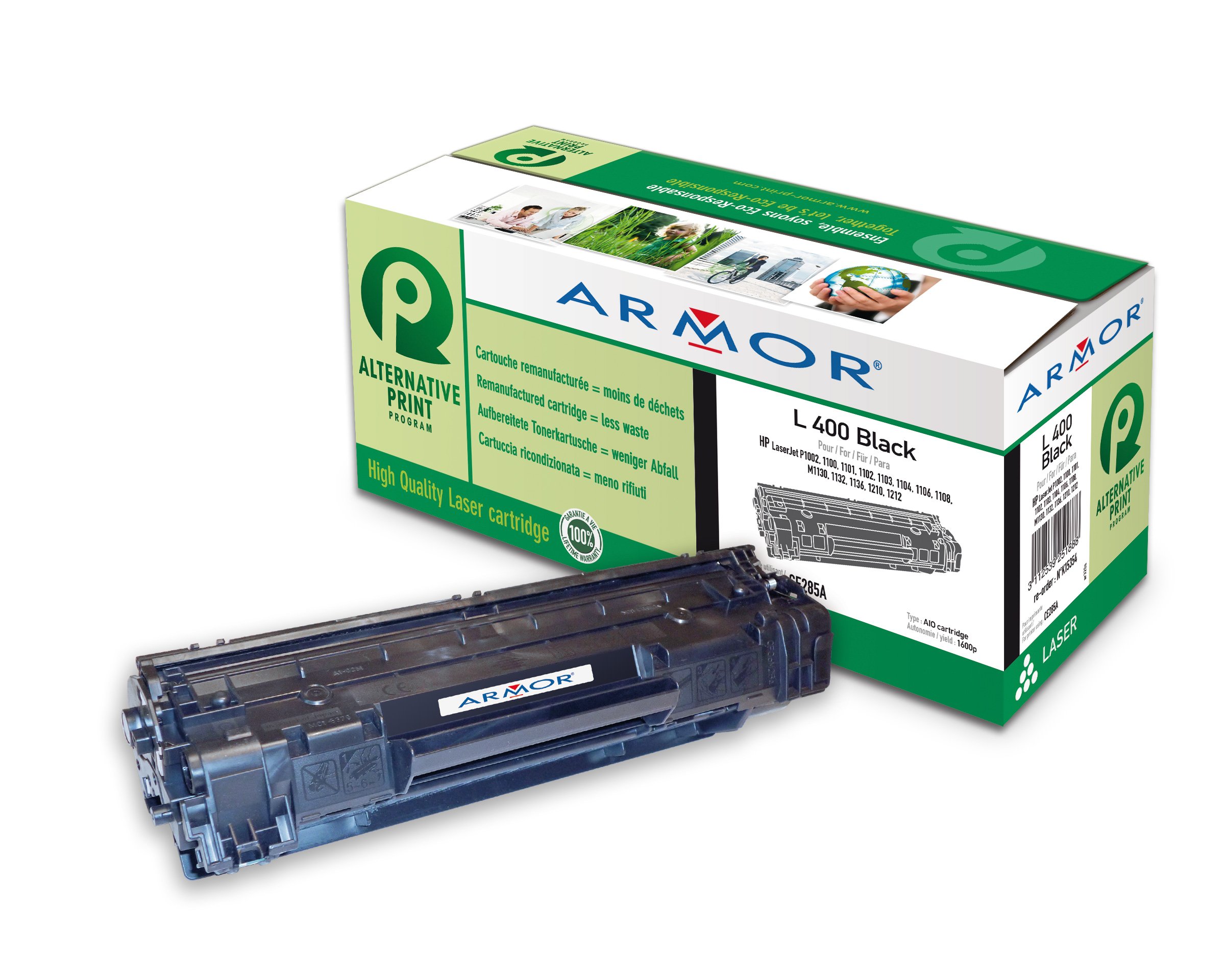 ARMOR Toner Cartridges for HP LaserJet P1100, P1102 - Black