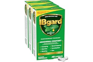 IBgard Gut Health Supplement, Peppermint Oil Capsules for Abdominal Comfort, 144 Capsules (Packaging May Vary)