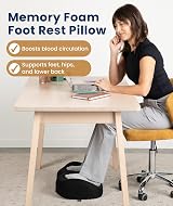 Everlasting Comfort Foot Rest Under Desk Memory Foam Non Slip Base view 2