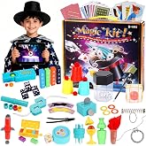 Magic Kit for Kids Age 6+, 225+ Props with Manual and Step-by-Step Video