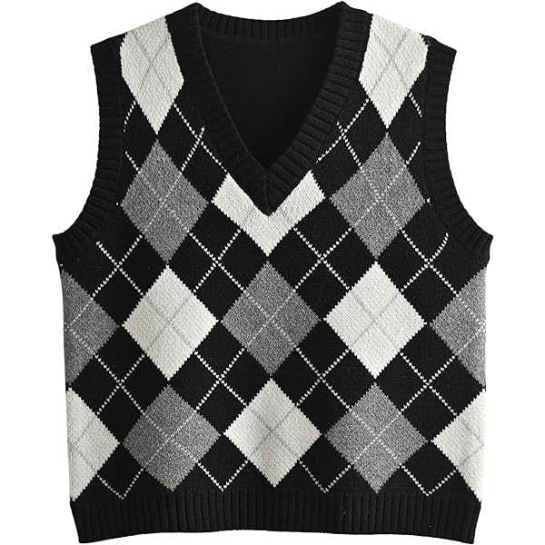 CUFEZN Women's Half Zip Knit Sweater Vest Sleeveless Mock Neck