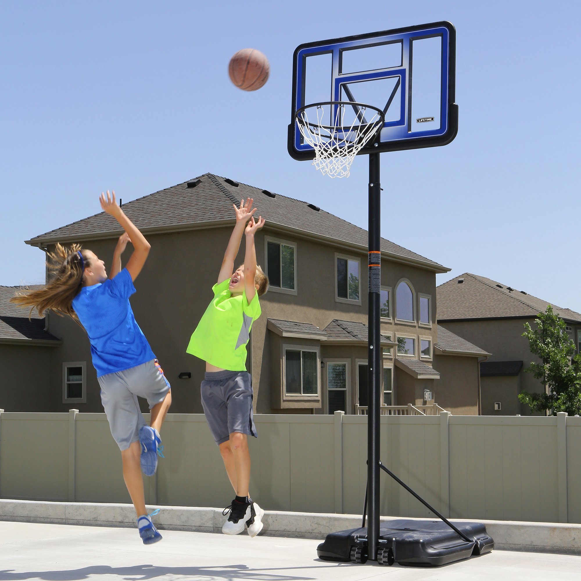Lifetime 1270 Pro Court Portable Basketball System, 42 Inch Backboard Buy Online in UAE