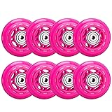 TOBWOLF 8 Pack 64mm 82A Indoor Inline Skate