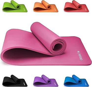 KG Physio Esterilla Yoga (1cm), Colchoneta de Fitness para Gimnasio, Pilates o en Casa con Tirante (Dentro de la colchoneta) 183cm x 61cm x 1cm (Grueso): Amazon.es: Deportes y aire libre
