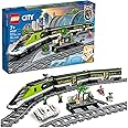 LEGO City Express Passenger Train Set, 60337 Remote Controlled Toy, Gifts for Kids, Boys & Girls with Working Headlights, 2 Coaches and 24 Track Pieces