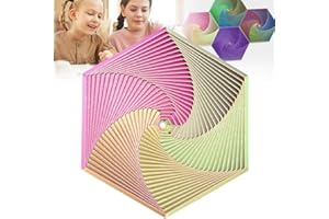 PTOSO 5.8IN Larger Fractal Fidget Hexagon - 3D Printed Hexagon Fidget Toy, Hexagonal Fidget Visual Fingertip Toys, Geometric Fidget Coaster, Fractal Fidget Ideal Mindful Meditation Tool for Stress Anxiety
