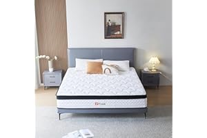 FYASLT King Size Mattress, 12 Inch Memory Foam Hybrid Mattress King, Pocket Spring Mattress in a Box for Motion Isolation,Strong Edge Support, Pressure Relief, Plush Feel, CertiPUR-US,100 Nights Trial