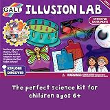 Galt Illusion Lab Kids Science Kit 9 Experiments 3D Glasses Periscope view 3