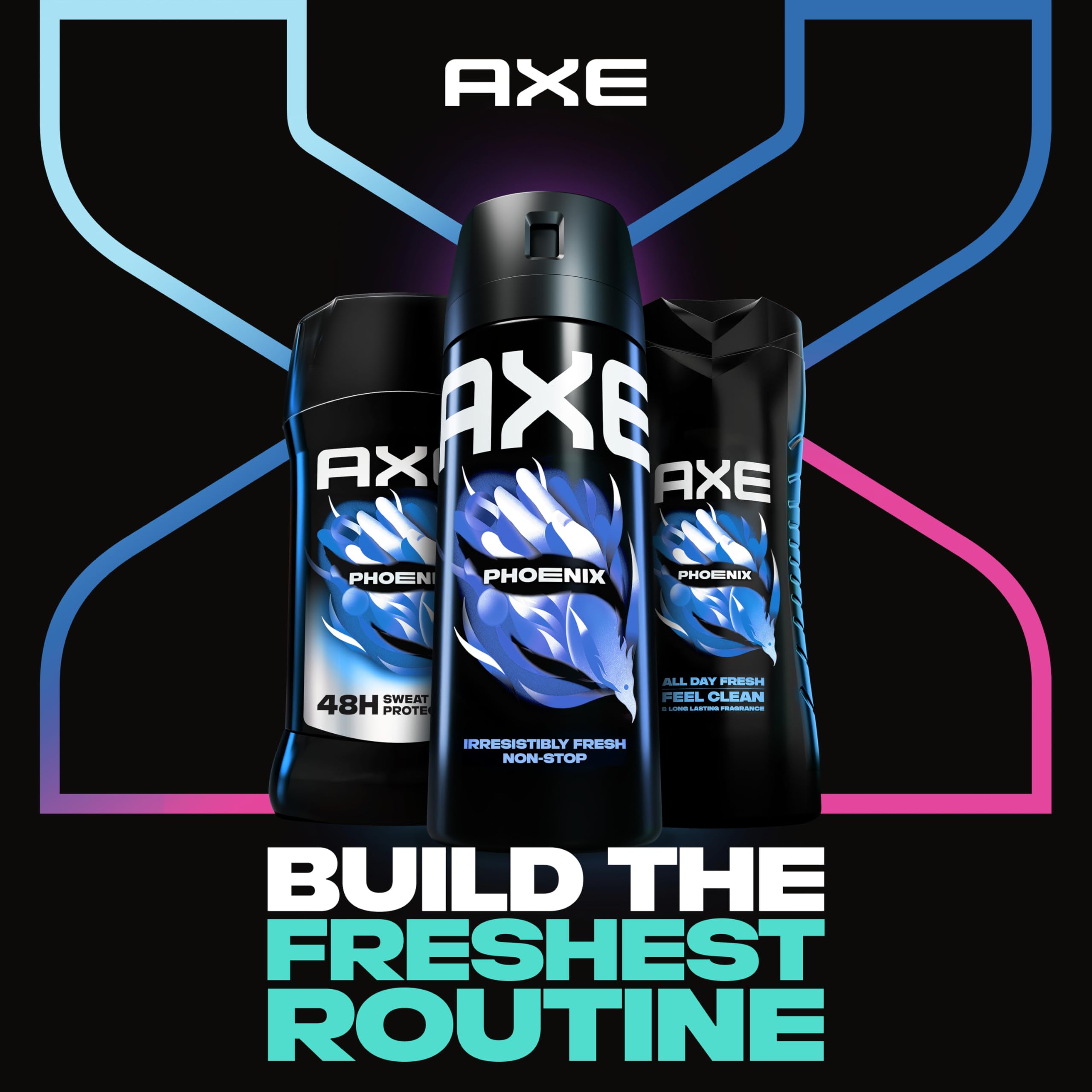 AXE Phoenix Antiperspirant For Men Mint & Rosemary 48H Sweat & Odor Protection Stay Dry For 48H With Men's Deodorant 2.7 oz