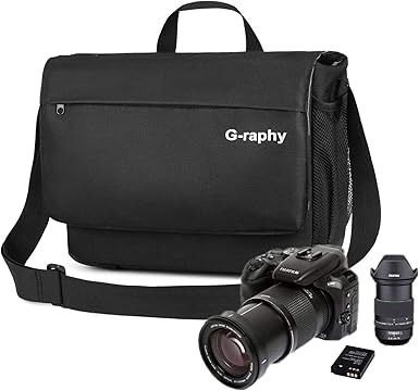 camera and laptop messenger bag