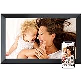 Digital Picture Frame, Frameo 15.6 inch Large Digital Photo Frame WiFi, 1920 * 1080 IPS FHD Touchscreen, 32GB Storage, Instant Share Photo Video, Gift for Mom
