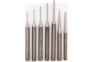 Grace USA Gun Care Steel Punch Set, Gunsmith Tools & Accessories, 7 Piece Set, Made in USA