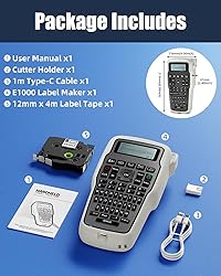 VolenGo E1000 Label Maker, Wire Label Maker