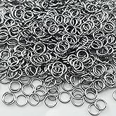 800pcs 6mm Stainless Steel Jump Rings Connector Rings for DIY Craft Jewelry Making Necklaces Bracelet Earrings Keychains