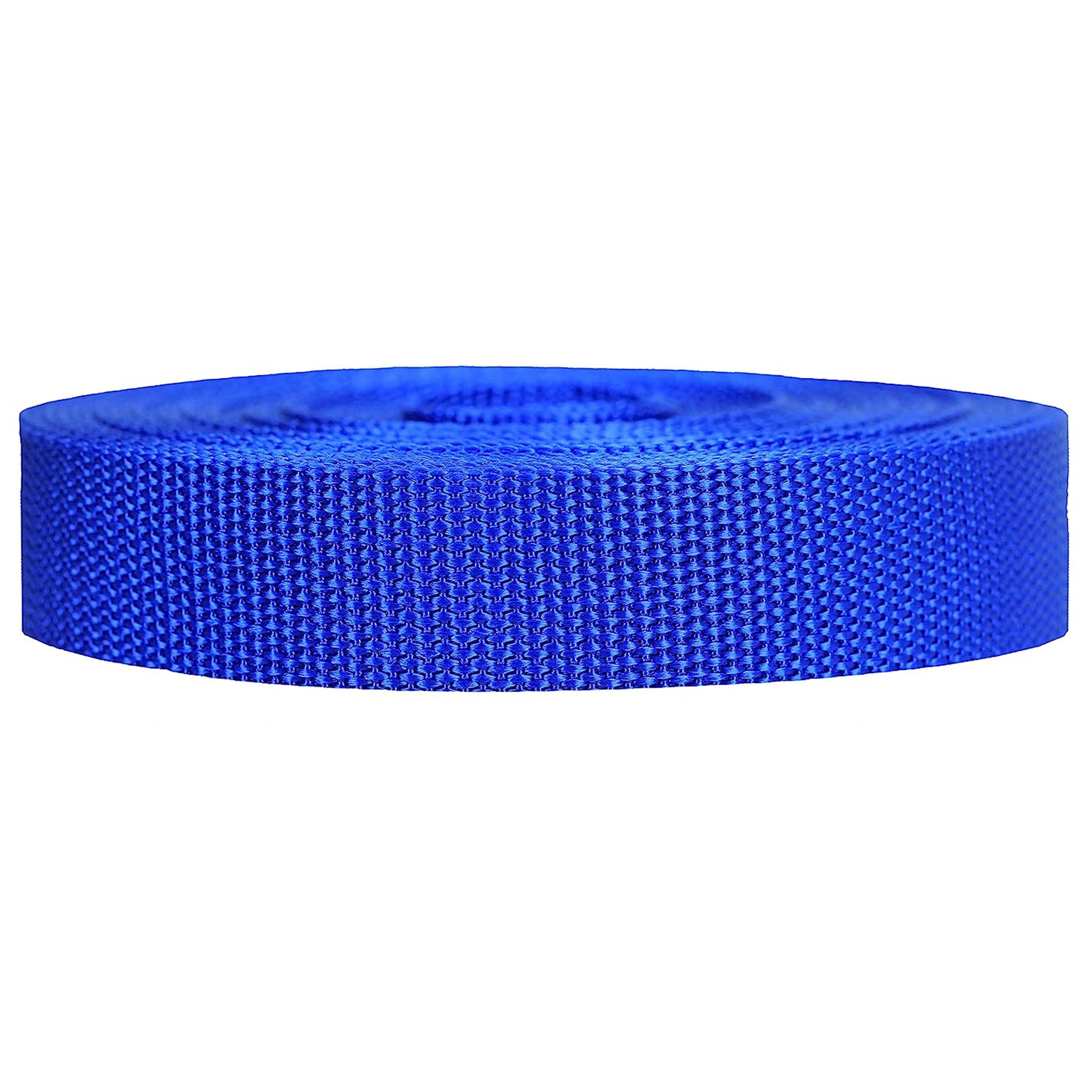 Strapworks Heavyweight Polypropylene Webbing - Heavy Duty Poly Strapping for Outdoor DIY Gear Repair, 1.5 Inch x 50 Yards, Royal Blue