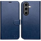 OCASE Compatible with Galaxy S25 Wallet Case, PU Leather Flip Folio Case with Card Holders RFID Blocking Kickstand [Shockproof TPU Inner Shell] Protective Phone Cover 6.2 Inch 2025, Blue