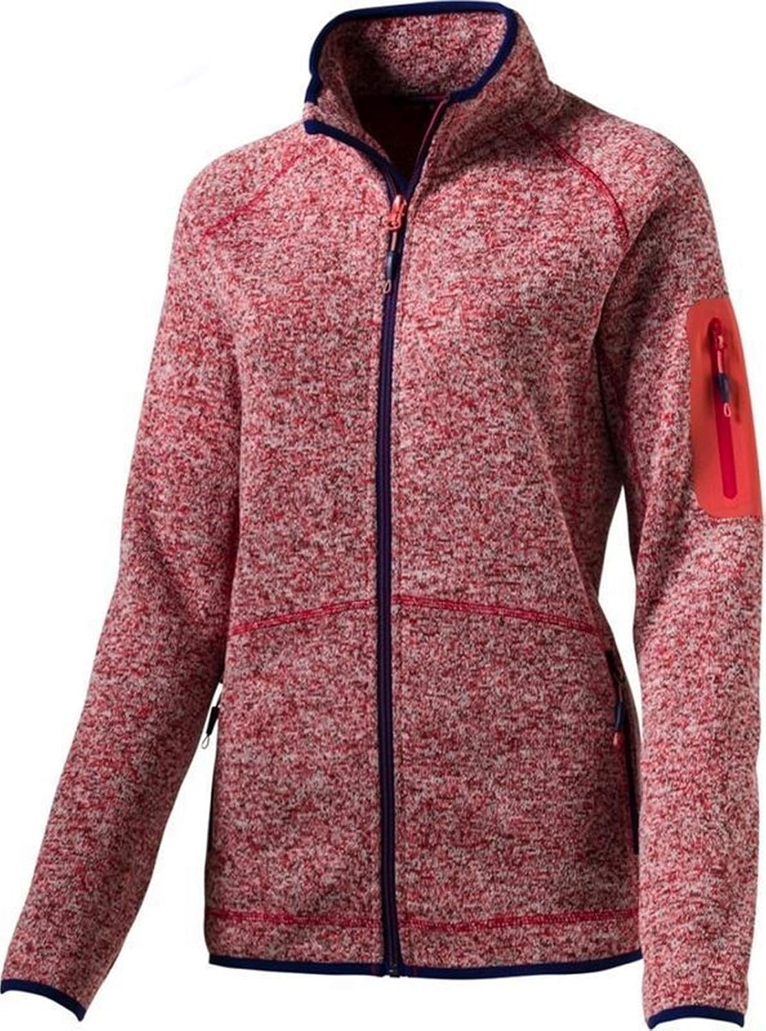 Mckinley Women Skeena Fleece Jacket - Melange/Red Wine, Size 34 - Image 5