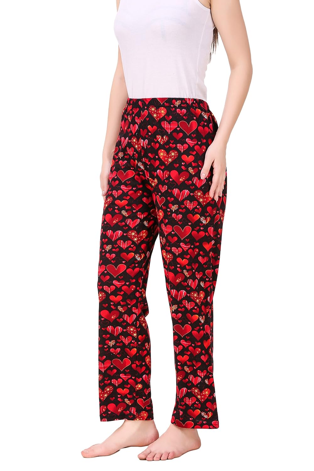 masha women's cotton printed multicolor pyjama