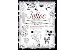 Tattoo Design Book.1150 Inspirational Original Tattoo Ideas: Simple and Trendy : Minimalist, Vintage, Geometric, Mandala and 