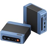 BOSGAME E5 11 Pro Mini PC, AMD Ryzen 5300U 4C/ 8T, Business Home Office PC | 8GB DDR4 256GB M.2 2280 SSD, 2.5 GbE Dual Lan Desktop Computers, Triple Displays 4K 60Hz, Wi-Fi 5, BT 5.0, Support Linux SSH