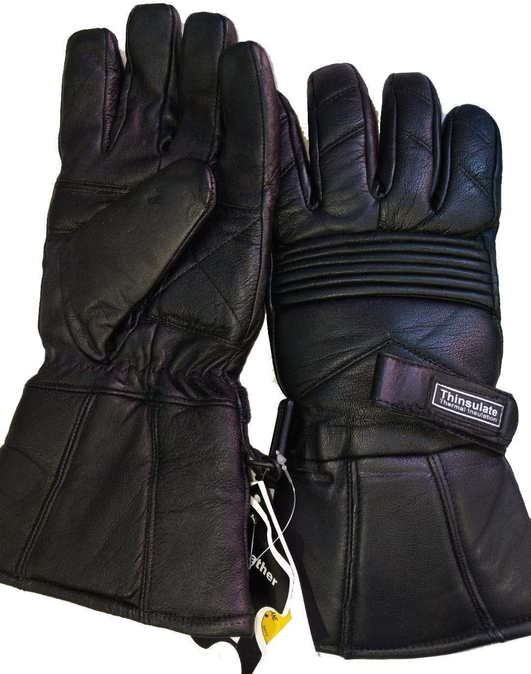 Bikers Gear Motorcycle Thinsulate and Waterproof Leather Gloves, Black, Size 2XL, XXL - Image 5