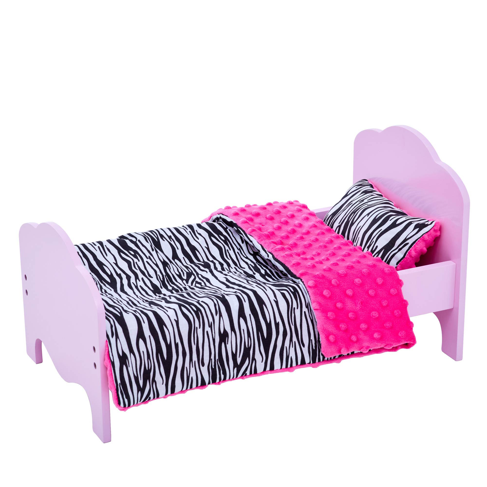 Olivia's Little World Little Princess Single Bed Pink Bedding SetZebra Prints TD-11929-1E