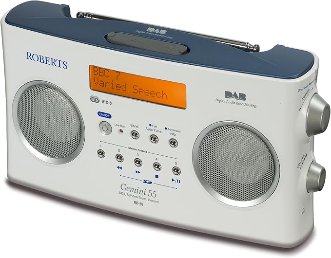 BRY70055 Roberts Gemini 55 DAB RadioFM RDS Portable Amazon.co.uk Electronics