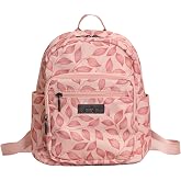 Jadyn Mini Backpack for Women, Small Backpack Purse for Women, Mini Travel Bag, 8.5 Liter Daypack, Millie Backpack with Cute Designs (Blush Leaflet)
