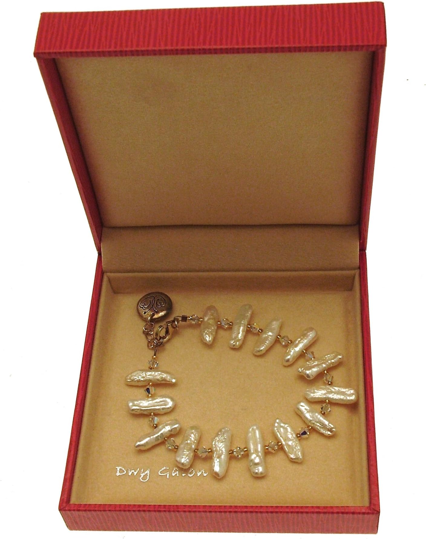 Fresh Water Pearl bracelet with crystal DWY Galon